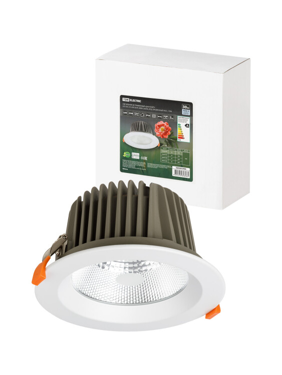 TDM Светильник встраиваемый "Даунлайт" LED DCL-01-060 60 Вт, 4000 К, 80 Ra, IP20, прозрачный расс. (SQ0369-0409) превью в интернет-магазине электрики Форум Электро в Москве