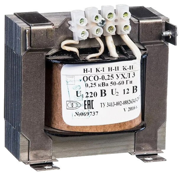 Электротехник ОСО-0,25 УХЛ3 220/12, IP00, трансформатор