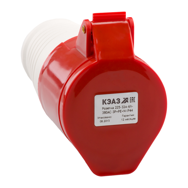 КЭАЗ Розетка кабельная 215-16А-6h-380AC-3P+PE+N-IP44 (222751) превью в интернет-магазине электрики Форум Электро в Москве КЭАЗ Розетка кабельная 215-16А-6h-380AC-3P+PE+N-IP44 (222751) превью в интернет-магазине электрики Форум Электро в Москве