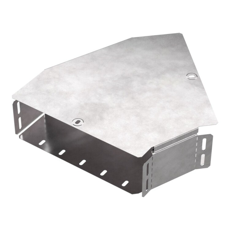 Промрукав Угол горизонтальный 45 градусов с крышкой Стандарт 300х100 (PR16.0431) превью в интернет-магазине электрики Форум Электро в Москве