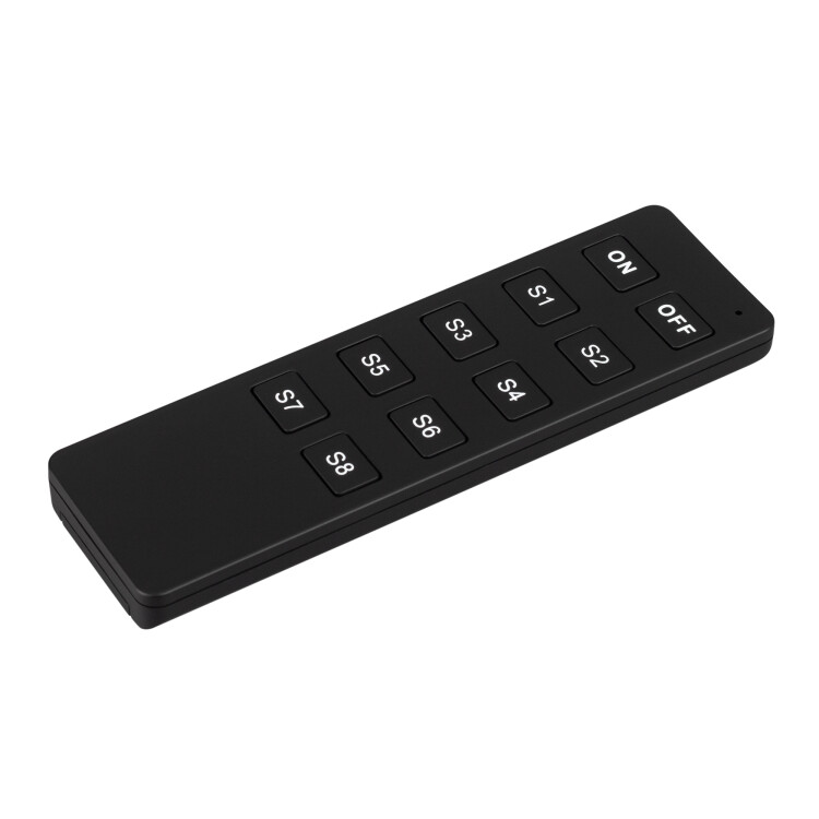 Arlight INTELLIGENTIGHT Пульт SMART-801-22-8SC-MULTI Black (3V, 2.4G) (IP20 Пластик, 5 лет) (037335) превью в интернет-магазине электрики Форум Электро в Москве