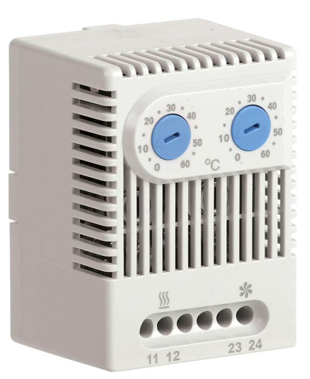 IEK Термостат двухканальный от 0 до +60°C NO+NO