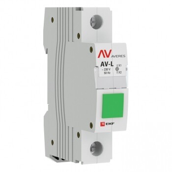 EKF Averes Лампа сигнальная AV-L зеленая (av-l-green-averes) превью в интернет-магазине электрики Форум Электро в Москве