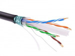 DKC Информационный кабель экранированный F/UTP 4х2 CAT6, PE, чёрный (RN6FUPE3BK) превью в интернет-магазине электрики Форум Электро в Москве