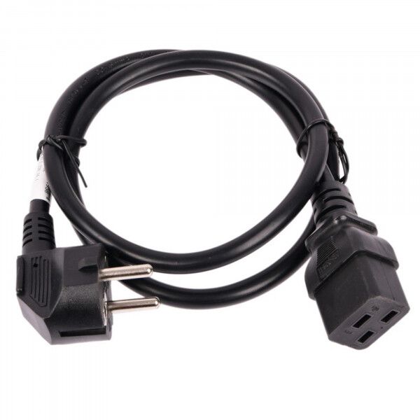 Картинка Кабель питания ДКС, Sсhuko - IEC320 C19, 1.8 м, сечение 3 х 2,5 мм (R5CORDS918) в интернет-магазине Форум Электро в Москве