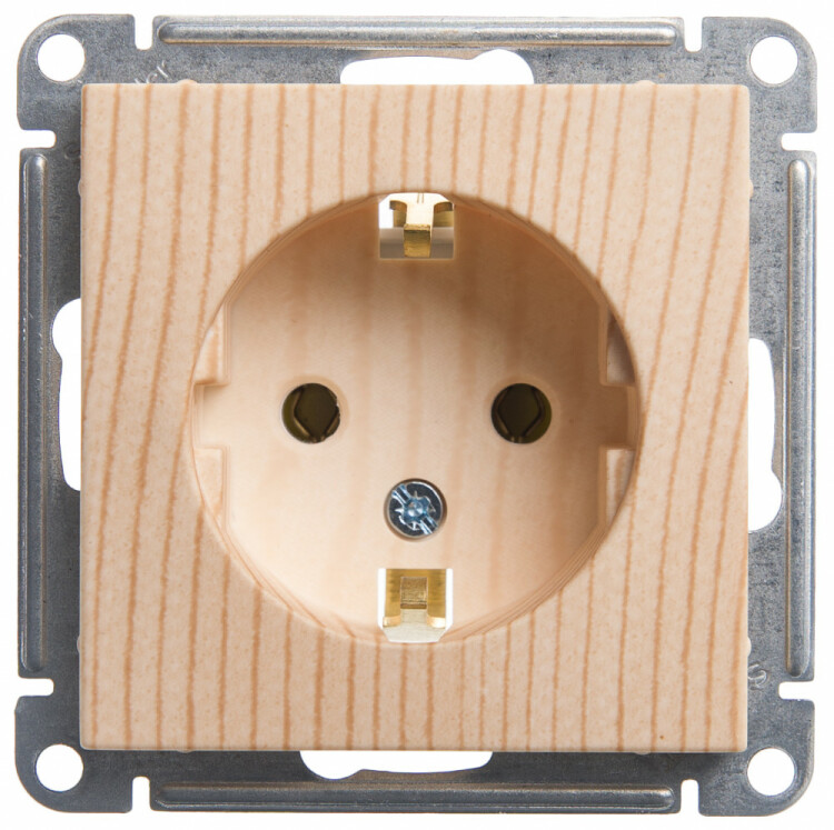 Фотография Systeme Electric Wessen 59 Сосна Розетка с/з без шторок, 16А (RS16-154-7-86) в интернет-магазине Форум Электро в Москве Картинка Systeme Electric Wessen 59 Сосна Розетка с/з без шторок, 16А (RS16-154-7-86) в интернет-магазине Форум Электро в Москве