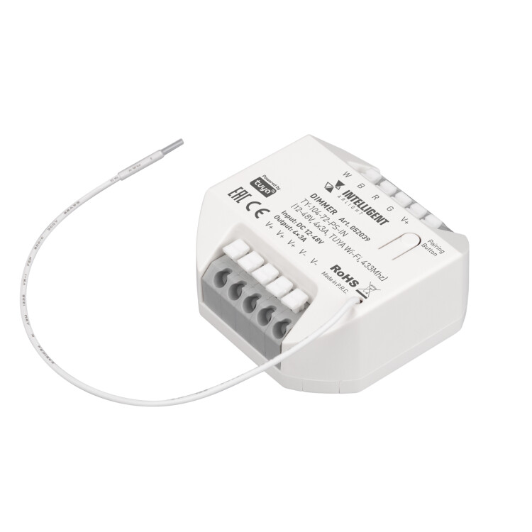 Arlight INTELLIGENT ARLIGHT Диммер TY-104-72-PS-IN (12-48V, 4x3A, TUYA Wi-Fi, 433Mhz) (IARL, IP20 Пластик, 3 года) (052039) превью в интернет-магазине электрики Форум Электро в Москве