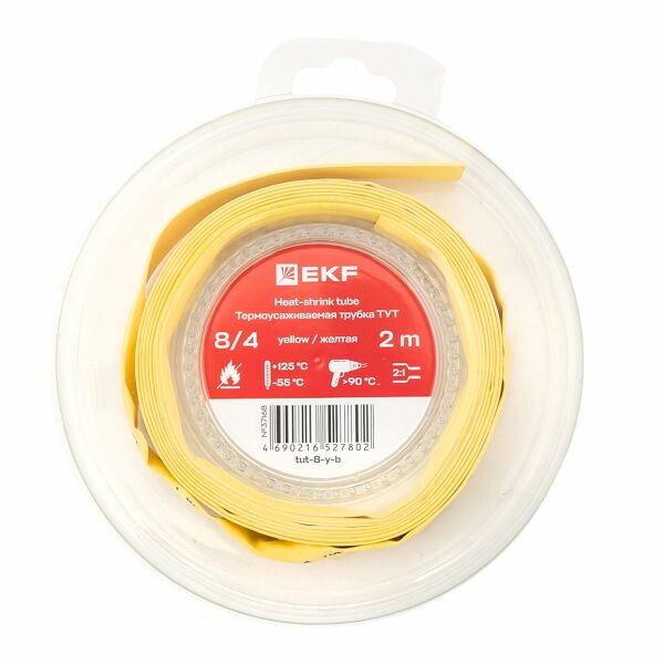 Фотография EKF Термоусаживаемая трубка ТУТ нг 8/4 желтая ролик 2 м (=this.property.MANUFACTURERCODE}) в интернет-магазине Форум Электро в Москве EKF Термоусаживаемая трубка ТУТ нг 8/4 желтая ролик 2 м (=this.property.MANUFACTURERCODE}) фото в интернет-магазине Форум Электро в Москве