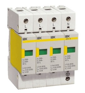Разрядник ОПС1-D 4P In=5kA, Im=10kA, Un=230В ИЭК