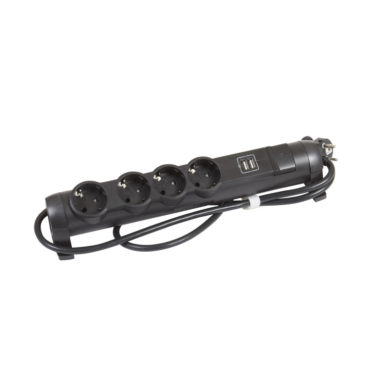 Картинка IEK COMFORT Удл. У04К 1,5м 3х1,5мм2 16А USB A+C 20Вт черн. (694616) в интернет-магазине Форум Электро в Москве