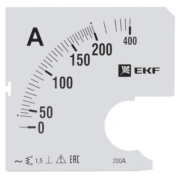 EKF PROxima Шкала сменная для A961 200/5А-1,5.