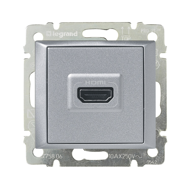 Картинка Legrand Valena Алюминий Розетка HDMI (770285) в интернет-магазине Форум Электро в Москве