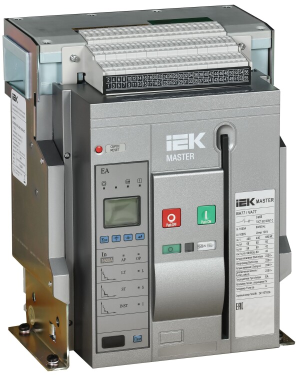 Возд. авт. вык. AC ВА77 F3P A 65кА 1600А EA акс. MASTER IEK (MI-ACB10-3FA-065-1600-ACF) превью в интернет-магазине электрики Форум Электро в Москве