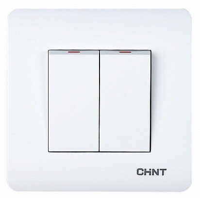 Картинка CHINT 2-клавишный выключатель 10А 250В (715381) в интернет-магазине Форум Электро в Москве