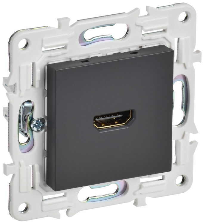 Картинка IEK SKANDY Титан Розетка HDMI SK-H01T (SK-H10-K48) в интернет-магазине Форум Электро в Москве