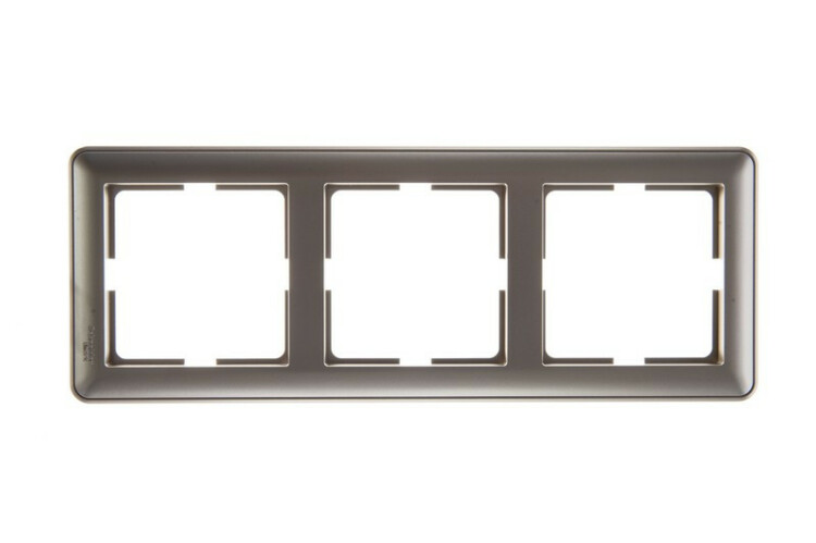 Картинка Systeme Electric Wessen 59 Шампань Рамка 3-ая (KD-3-48) в интернет-магазине Форум Электро в Москве