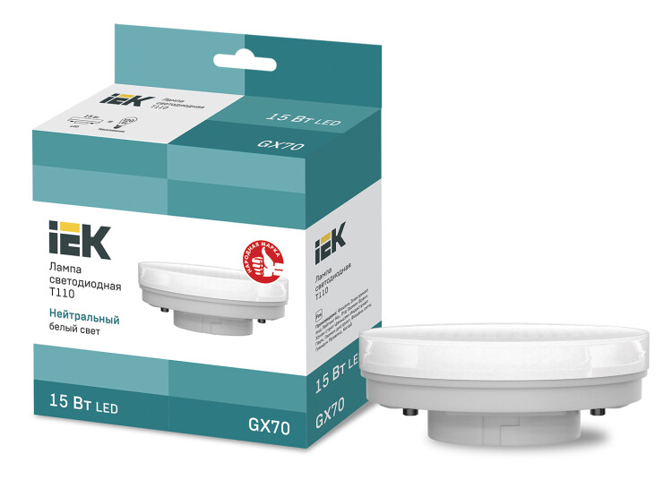IEK Лампа LED T110 таблетка 15Вт 230В 4000К GX70 (LLE-T110-15-230-40-GX70) превью в интернет-магазине электрики Форум Электро в Москве