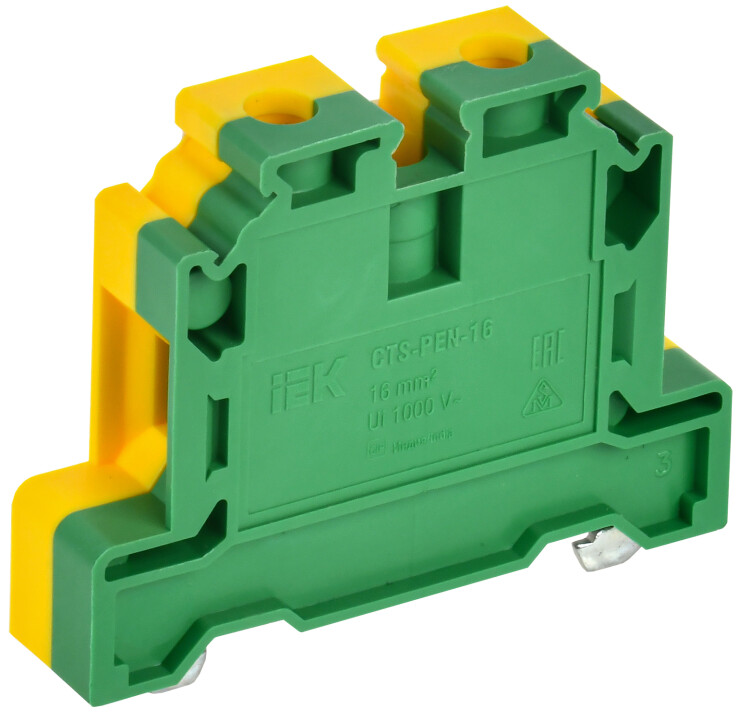 IEK Колодка клеммная CTS-PEN земля 16мм2 желто-зеленая (YCT11-00-K52-016) превью в интернет-магазине электрики Форум Электро в Москве IEK Колодка клеммная CTS-PEN земля 16мм2 желто-зеленая (YCT11-00-K52-016) превью в интернет-магазине электрики Форум Электро в Москве