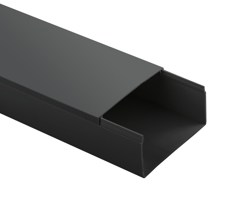 ЭРА Кабель канал ЭРА KK-B-80-60 80x60 черный 8м (Б0061659) превью в интернет-магазине электрики Форум Электро в Москве