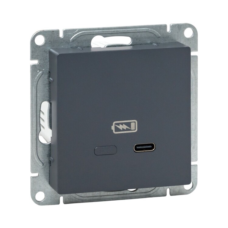 Картинка EKF Механизм розетки USB-С, быстрая, графит Эпика (UP1-SOG-USBCF) в интернет-магазине Форум Электро в Москве