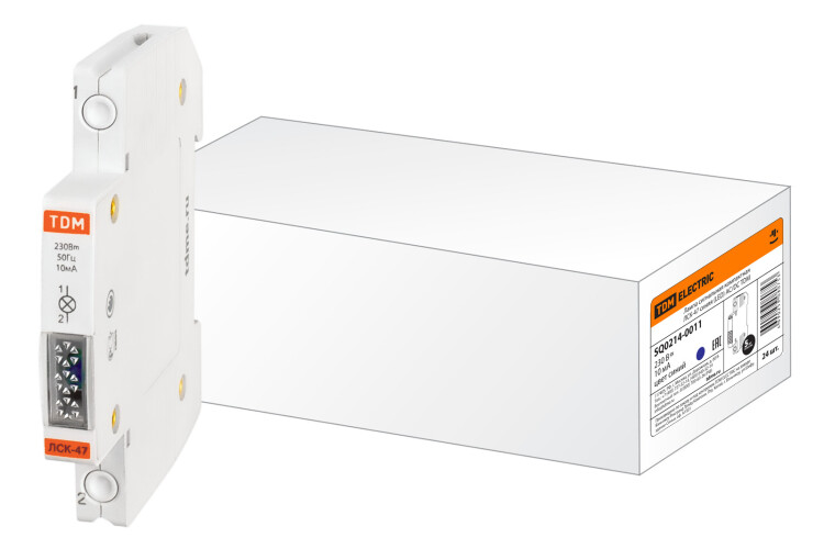 TDM Лампа сигнальная компактная ЛСК-47 синяя (LED) AC/DC (SQ0214-0011) превью в интернет-магазине электрики Форум Электро в Москве