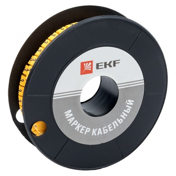 EKF Маркер кабельный 2,5 мм2 "3" (1000 шт.) (ЕС-1) PROxima (=this.property.MANUFACTURERCODE}) фото в интернет-магазине Форум Электро в Москве