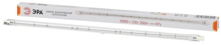 ЭРА Лампа галогенная J333-2000W-R7s-230V 2000Вт трубка теплый белый свет R7s (Б0048498) превью в интернет-магазине электрики Форум Электро в Москве