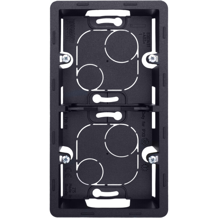 Фотография Legrand/Daccord INSPIRIA Антрацит Коробка накладного монтажа - 2 поста (673993) в интернет-магазине Форум Электро в Москве Картинка Legrand/Daccord INSPIRIA Антрацит Коробка накладного монтажа - 2 поста (673993) в интернет-магазине Форум Электро в Москве