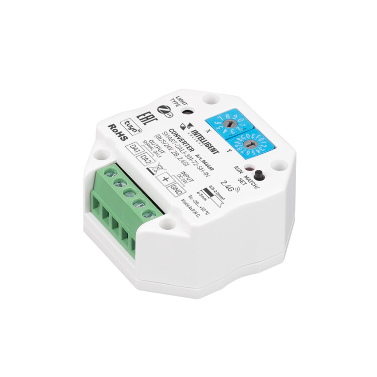 Arlight INTELLIGENTIGHT Конвертер SMART-DALI-301-72-SH-IN (BUS/24V, ZB, 2.4G) (IP20 Пластик, 5 лет) (046469) превью в интернет-магазине электрики Форум Электро в Москве