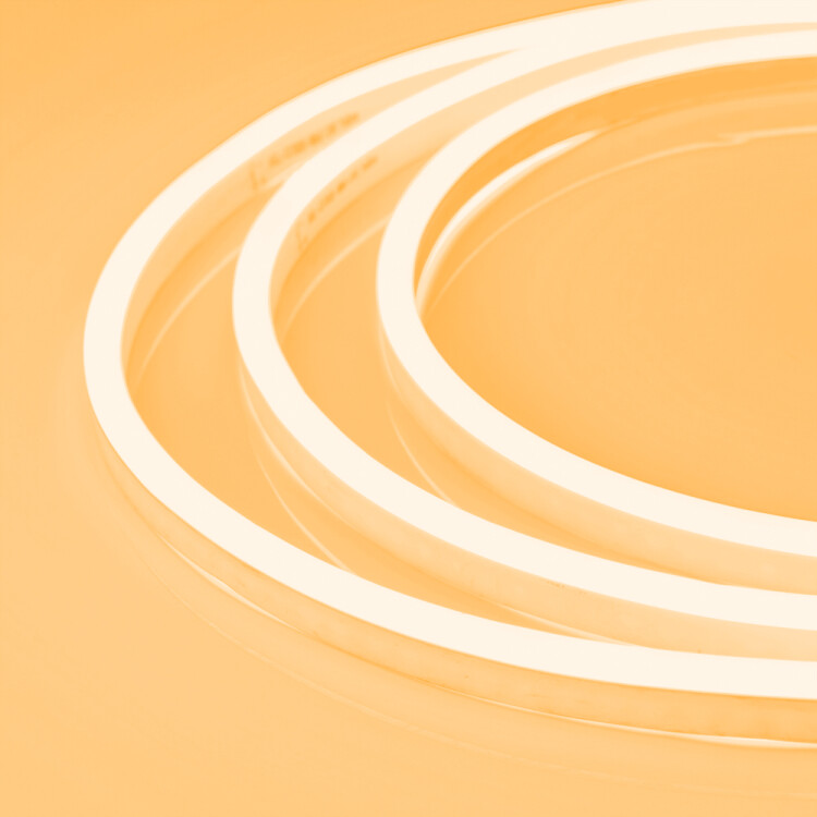 Arlight Гибкий неон ARL-NEON-1608PH-SIDE 24V Amber (8 Вт/м, IP65) (030880) превью в интернет-магазине электрики Форум Электро в Москве