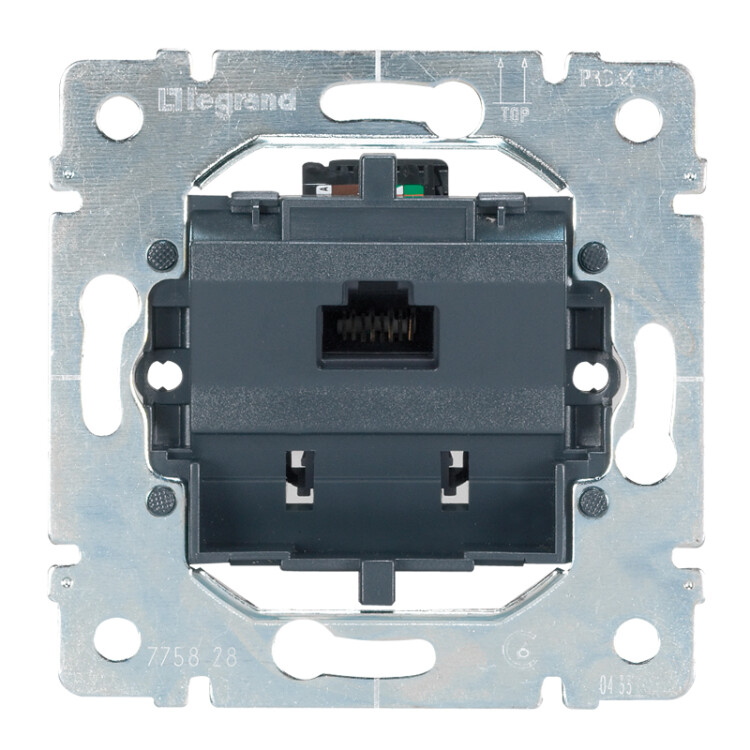 Фотография Legrand PRO 21 Мех Розетка ТЛФ 1-ая RJ 11 4 контакта (775938) в интернет-магазине Форум Электро в Москве Картинка Legrand PRO 21 Мех Розетка ТЛФ 1-ая RJ 11 4 контакта (775938) в интернет-магазине Форум Электро в Москве