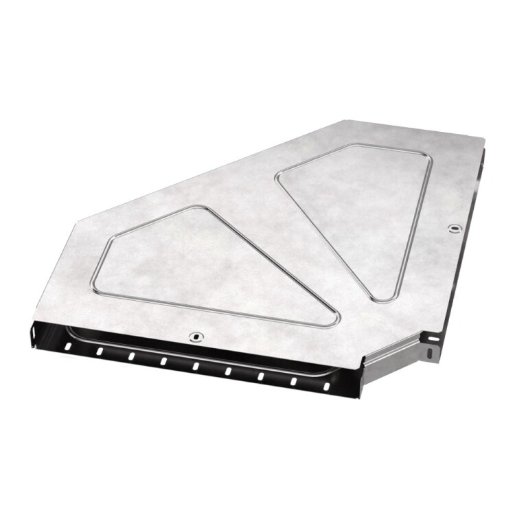 Промрукав Угол горизонтальный 90 градусов с крышкой Стандарт 500х50 (PR16.0625) превью в интернет-магазине электрики Форум Электро в Москве