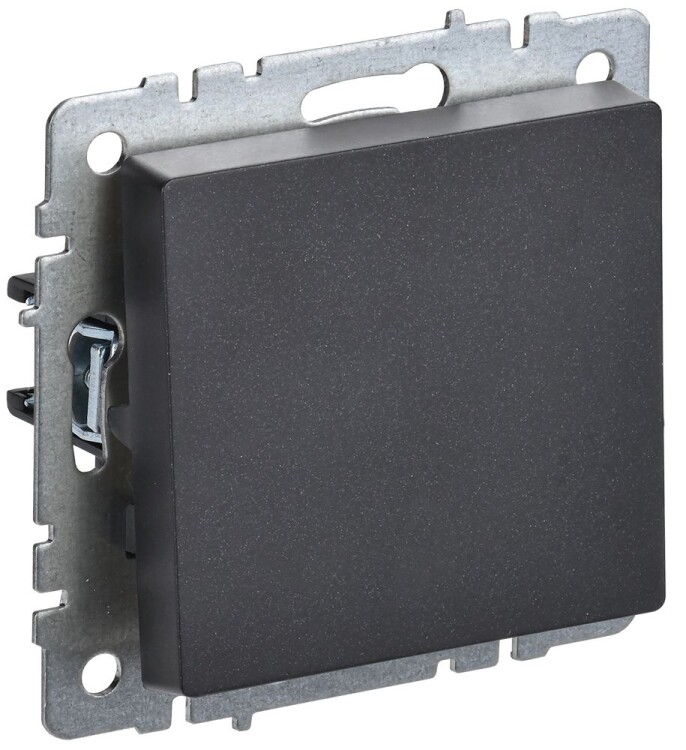 Картинка IEK BRITE BASE Черный Выключ. 1-кл самовозвр 10А ВС10-1-4-БрЧ (BR-V14-0-10-K02) в интернет-магазине Форум Электро в Москве