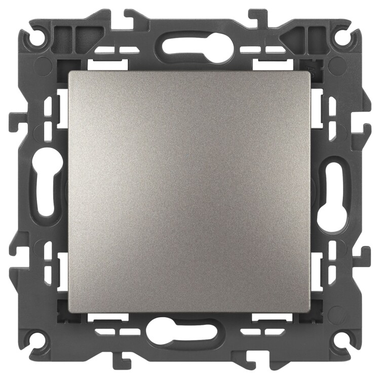 Картинка Переключатель ЭРА Elegance 14-1103-16 , 10АХ-250В, титан (Б0065792) в интернет-магазине Форум Электро в Москве