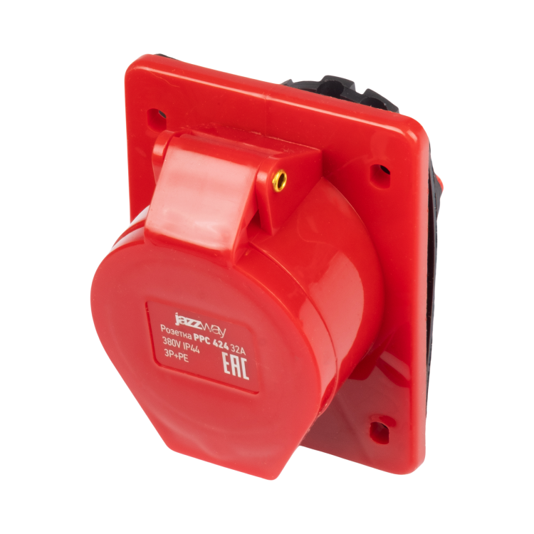 Розетка стационарная для скрытой установки PPC 424 3Р+РЕ 32А 380В IP44 Jazzway (.5073012) превью в интернет-магазине электрики Форум Электро в Москве