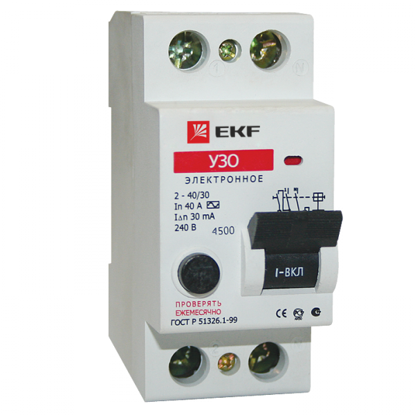EKF Устройство защитного отключения УЗО 2P 63А/30мА (электронное) (elcb-2-63-30e) превью в интернет-магазине электрики Форум Электро в Москве EKF Устройство защитного отключения УЗО 2P 63А/30мА (электронное) (elcb-2-63-30e) превью в интернет-магазине электрики Форум Электро в Москве