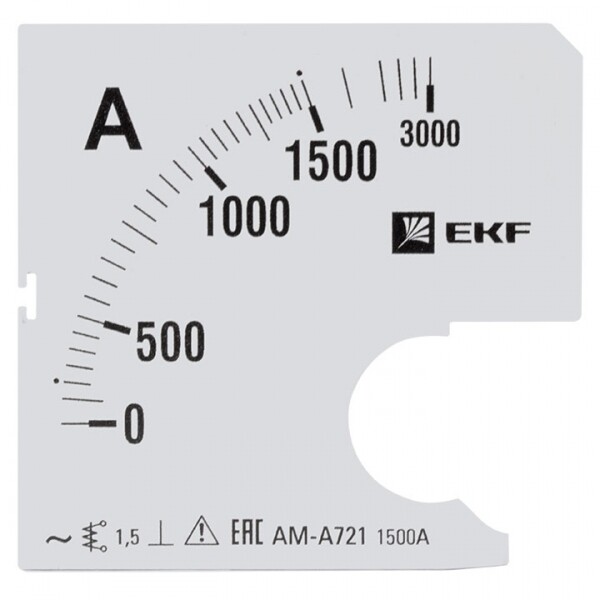 EKF Шкала сменная для A721 1500/5А-1,5 PROxima (s-a721-1500) превью в интернет-магазине электрики Форум Электро в Москве