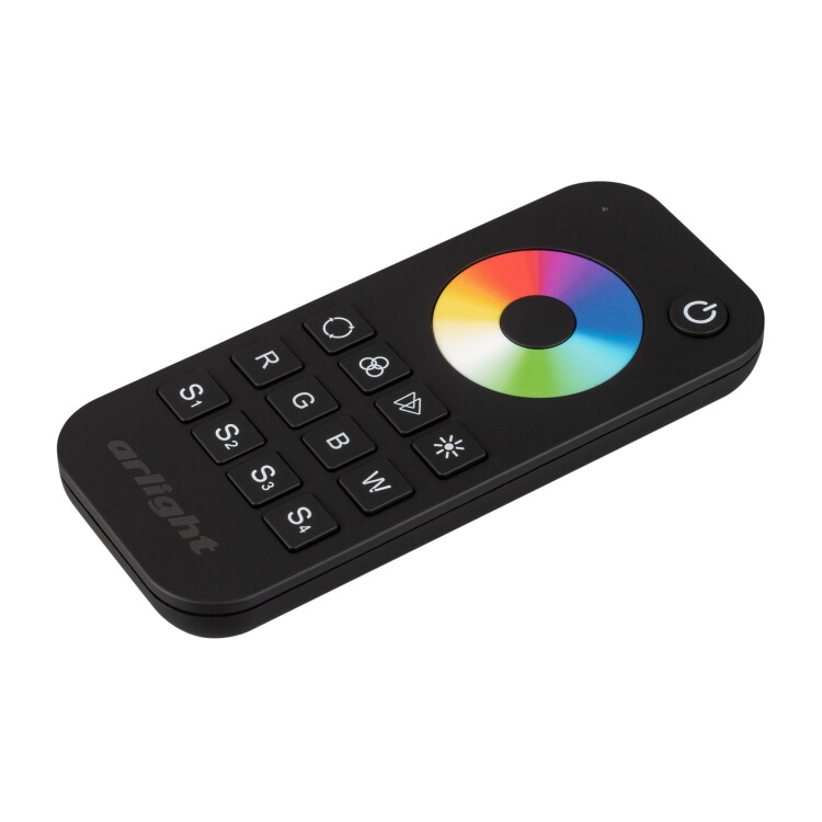 Arlight Пульт SMART-R28-RGBW Black (1 зона, 2.4G) (IP20 Пластик, 5 лет) (023479) превью в интернет-магазине электрики Форум Электро в Москве