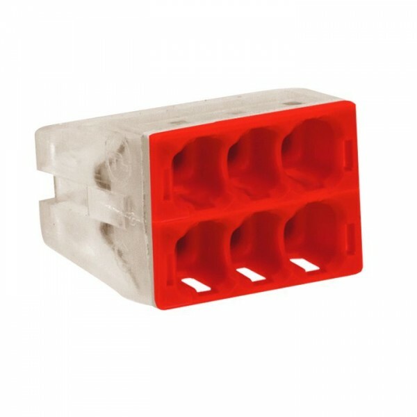 Клемма СМК-126 комп. 6 отверстий 0,5-2.5мм2 (50шт.) EKF Клемма СМК-126 комп. 6 отверстий 0,5-2.5мм2 (50шт.) EKF