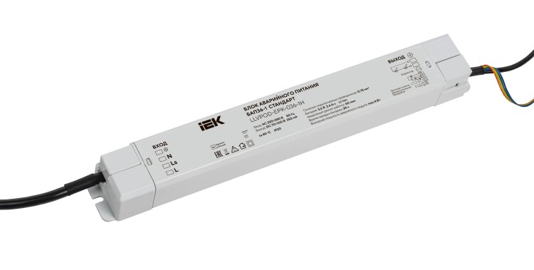 IEK Блок ав. пит. БАП36-1 СТАНДАРТ ком. вын. для LED ДВО (LLVPOD-EPK-036-1H) превью в интернет-магазине электрики Форум Электро в Москве
