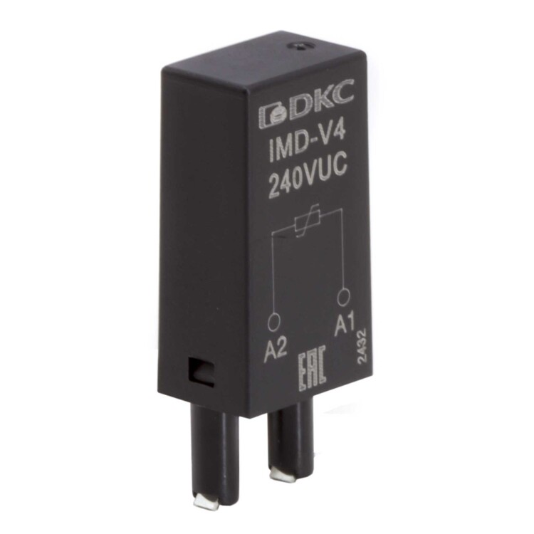 DKC Модуль защиты, варистор, 240V AC/DC (IMD-V4) превью в интернет-магазине электрики Форум Электро в Москве DKC Модуль защиты, варистор, 240V AC/DC (IMD-V4) превью в интернет-магазине электрики Форум Электро в Москве