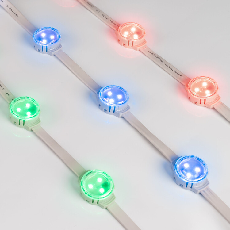 Arlight Модуль управляемый SOLEX-SPI-3535-3-12V RGB 120deg (D30x16mm, 0.75W, IP67) (Пластик, 3 года) (029240) превью в интернет-магазине электрики Форум Электро в Москве