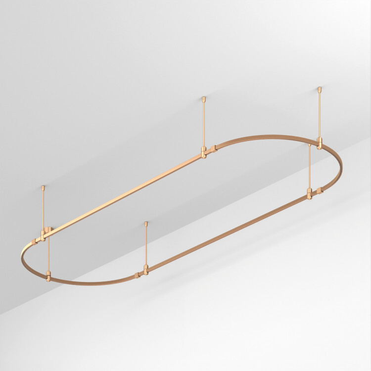 Arlight Основание ART-APRIORI-OVAL-ROD-400-3000x1000 (GD) (IP20 Металл, 3 года) (048503) превью в интернет-магазине электрики Форум Электро в Москве