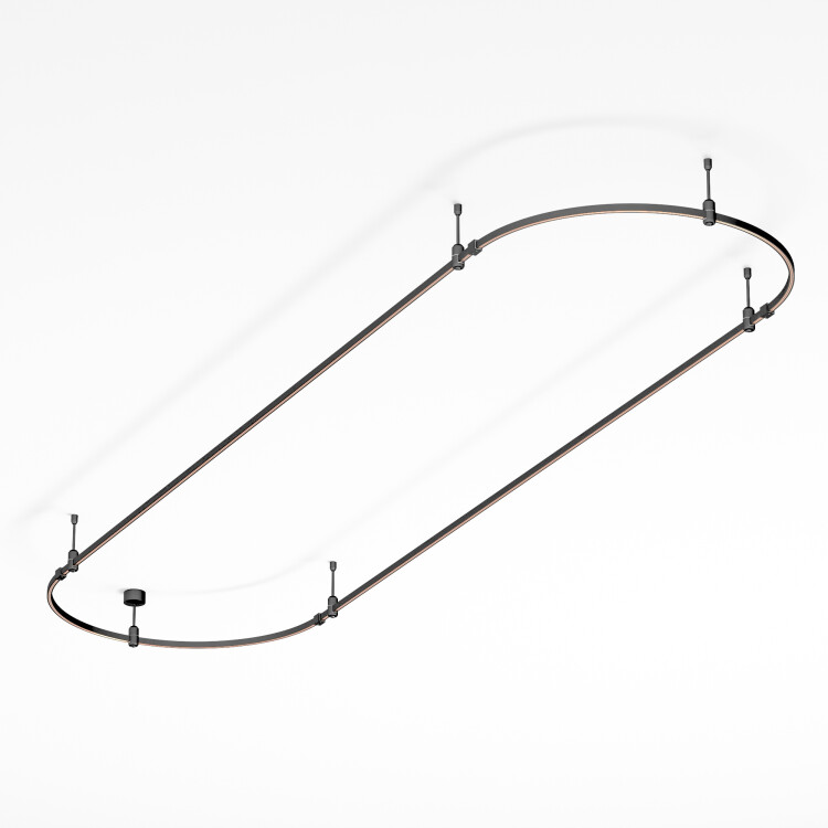 Arlight Основание ART-APRIORI-OVAL-ROD-200-3000x1000 (BK) (IP20 Металл, 3 года) (048507) превью в интернет-магазине электрики Форум Электро в Москве