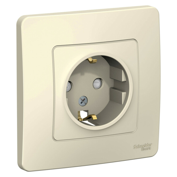 Фотография Systeme Electric Blanca внутр Молочная Розетка с/з со шторками, 16А, 250В (BLNRS001112) в интернет-магазине Форум Электро в Москве Картинка Systeme Electric Blanca внутр Молочная Розетка с/з со шторками, 16А, 250В (BLNRS001112) в интернет-магазине Форум Электро в Москве