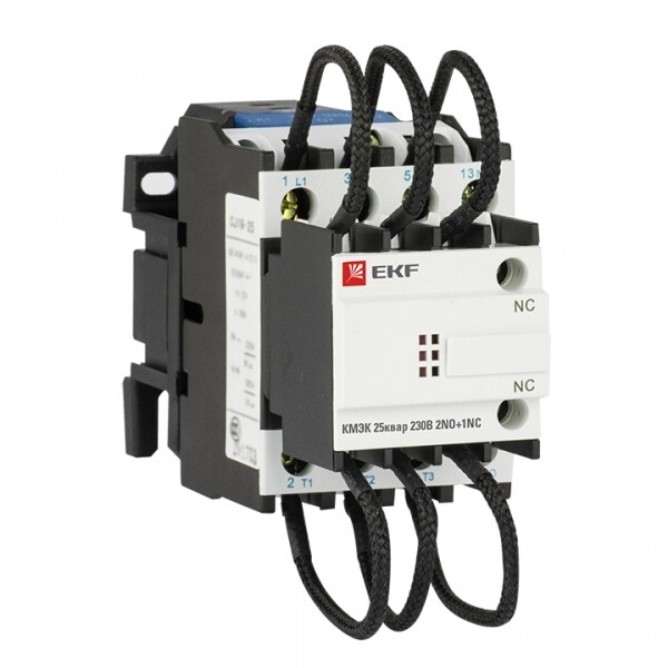 EKF Контактор для конденсатора КМЭК 25квар 230В 2NО+1NC PROxima (ctrk-s-63-25-230) превью в интернет-магазине электрики Форум Электро в Москве