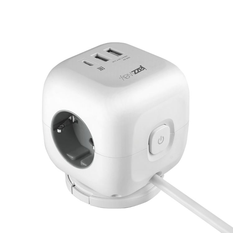 Картинка Jazzway Удлинитель EC-03U-150-wh (3 x 1,5) заземл., выкл. (.5060616) в интернет-магазине Форум Электро в Москве