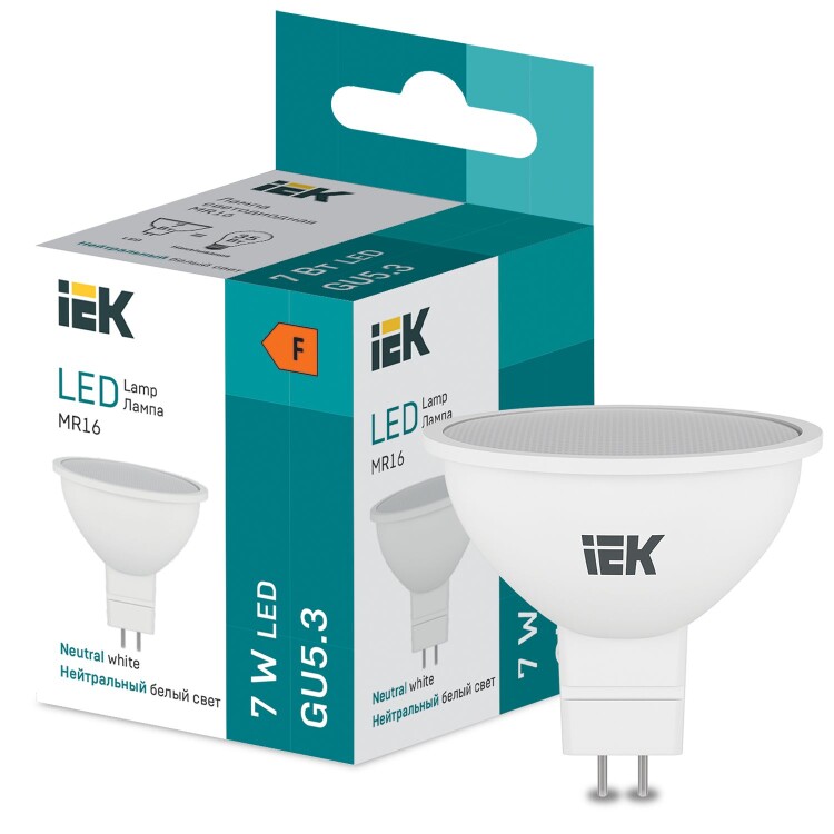 LED MR16 570lm 4000K GU5 IEK (LL-I-MR16-7-230-40-GU5) превью в интернет-магазине электрики Форум Электро в Москве