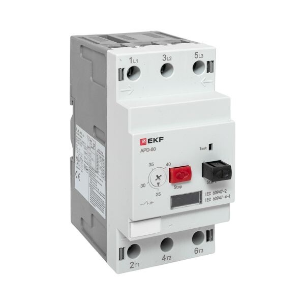 Автомат пуска двигателя АПД-80 25-40А EKF (apd80-me-40) превью в интернет-магазине электрики Форум Электро в Москве Автомат пуска двигателя АПД-80 25-40А EKF (apd80-me-40) превью в интернет-магазине электрики Форум Электро в Москве