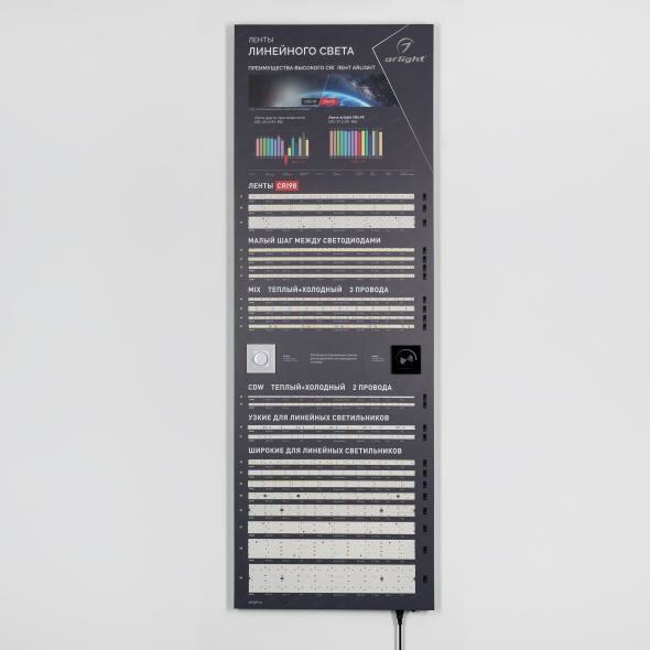 Arlight Стенд Ленты Линейного Света RT-LUX-E2-1760x600mm (DB 3мм, пленка, подсветка) (-) (000892) превью в интернет-магазине электрики Форум Электро в Москве